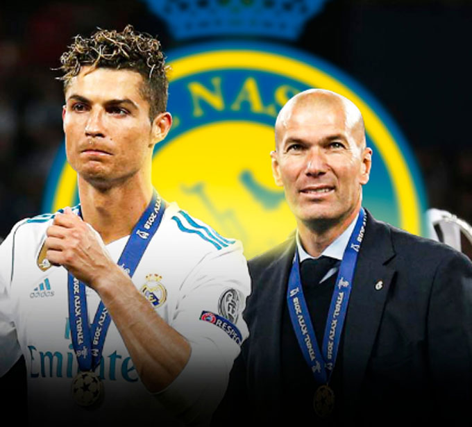 Ronaldo muốn tái ngộ Zidane tại Al Nassr